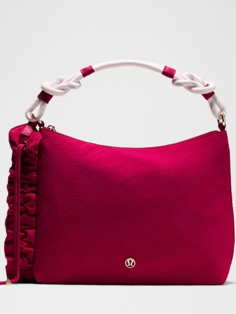 Lululemon Convertible Ruched Crossbody Bag PINK Super Cute 6.5L - NEW with Tags